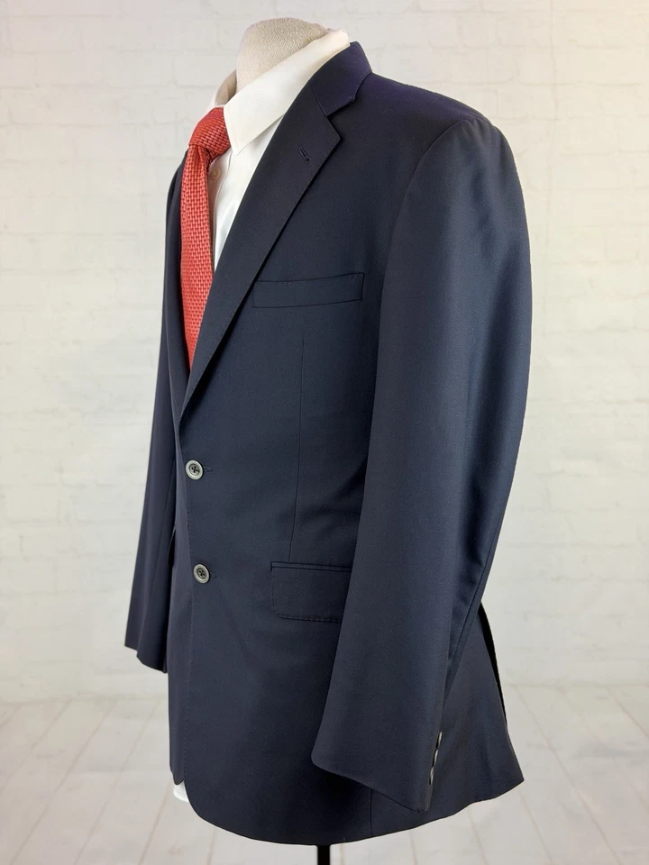 Blazer de lana Burberry EE. UU. para hombre azul marino cachemir Super 150s 40R $3,895 Foto 2 de 4