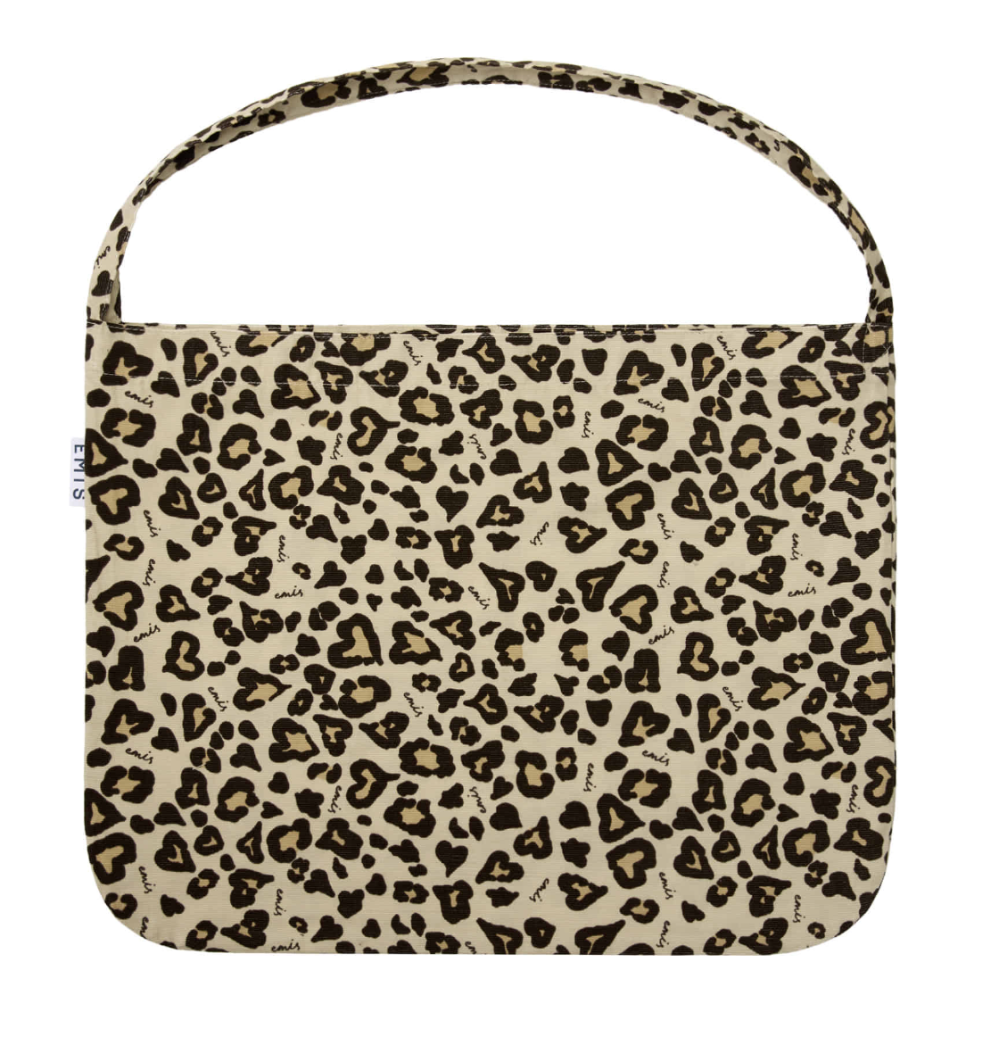 Korean Brand EMIS Corduroy Leopard Eco Bag Casual Lifestyle