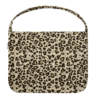 Korean Brand EMIS Corduroy Leopard Eco Bag Casual Lifestyle