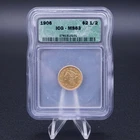 US 1906 liberty head $2.50 Gold Quarter Eagle ICG MS63 $2.50 Coin BU