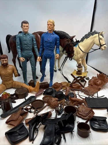 Marx West Lot Accessories Maddox Custer Thunderbolt Rare Dagger Hats Headdress +