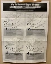 Super Nintendo 2 Entertainment System Anschlussanleitung Plakat