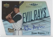 2007 Spectrum Rookie Signatures Gold Die-Cut 18/50 Shawn Riggans #146 Auto 0c2