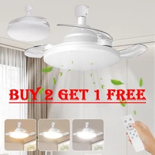 Invisible Fan Light Ceiling Fans With Lights And Remote Dimmable LED Ceiling Fan