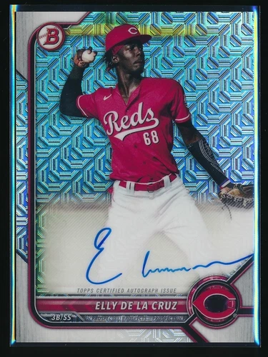 Elly De La Cruz 2022 Bowman Chrome Prospects Megabox Refractor Auto