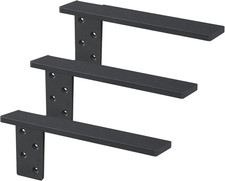 16" Heavy Duty Floating Shelf Bracket - 3 Pack for Countertops & Breakfast Bars