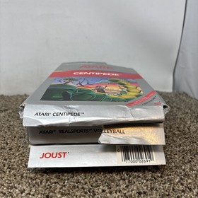 Atari 2600 CIB Silver Label Games Lot Joust Centipede Volleyball 