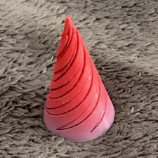 Heatless Mini Spiral Curl Barrel Hair Rollers, Pink/Red, Lot of 2