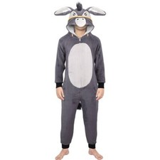 Kids Xmas Nativity Donkey Costume School Play Flannel Fleece Fancy Dress Costume
