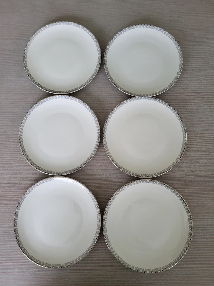 6x Kuchenteller Teller Winterling Marktleuthen Bavaria Durchmesser ca.  19,8cm - Bild 2 von 4