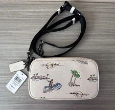 NWT Coach Jayden Crossbody Bag With Surf Print CBI35 Gunmetal / Chalk Multi