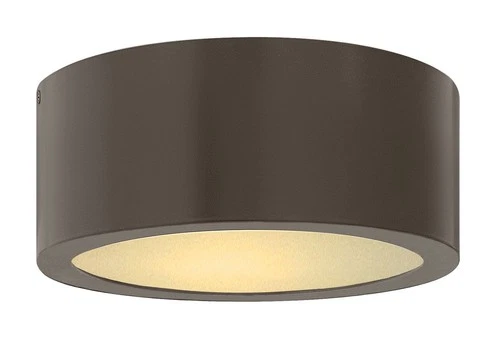 Luna 8" Wide Bronze Cylindrical LED Outdoor Ceiling Light - Picture 3 of 4