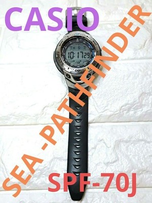 Casio SPF-70J Tough Solar Sea-Pathfinder Digital Watch Used From Japan