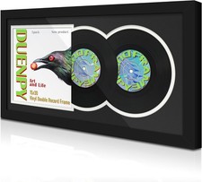 Vinyl Record Display Frame 15.1X30 Inches Display Record Album and 12.5X12.5 Alb
