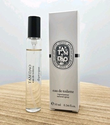 Diptyque Tam Dao Eau de Toilette EDT Travel Spray .34 oz / 10 ml New in Box
