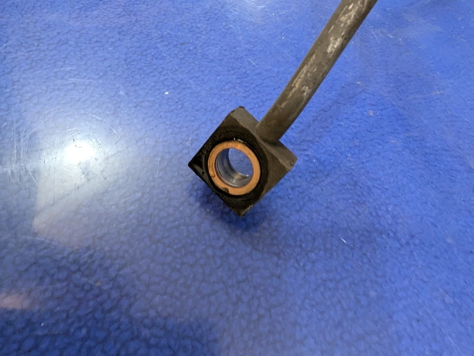 oem 2010-2015 jaguar xk xkr xkr-s rear right passenger hydraulic brake hose line - Image 3 of 4