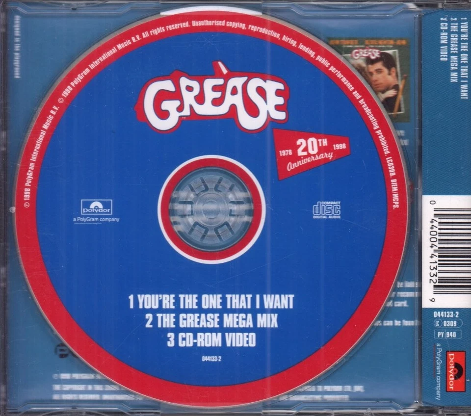 John Travolta Und Olivia Newton-John Du Bist Der Eine Den Ich Will CD Europa - Bild 2 von 2