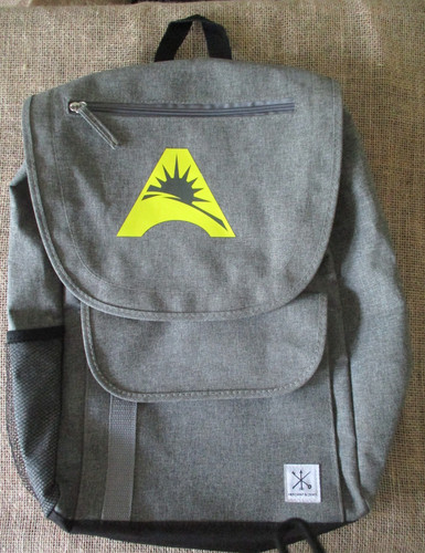 Merchant & Craft Student School Backpack Multiple Pockets Grey Laptop Bag 18 in