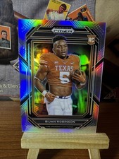 2023 Bijan Robinson Prizm Draft RC #115 Image Variation Silver Prizm Hot SP!