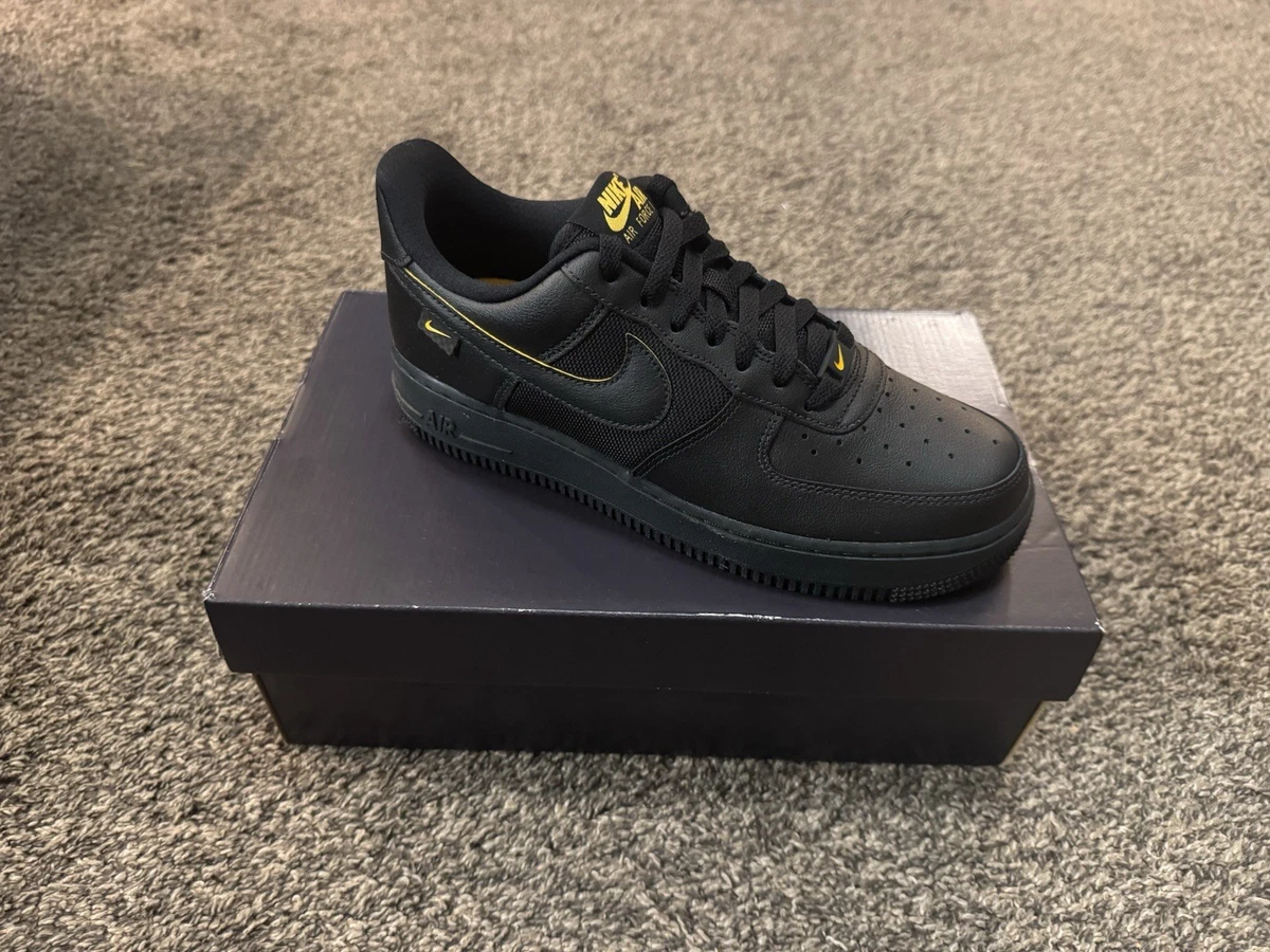 Nike Air Force 1 '07 Black University Gold for Sale | Authenticity