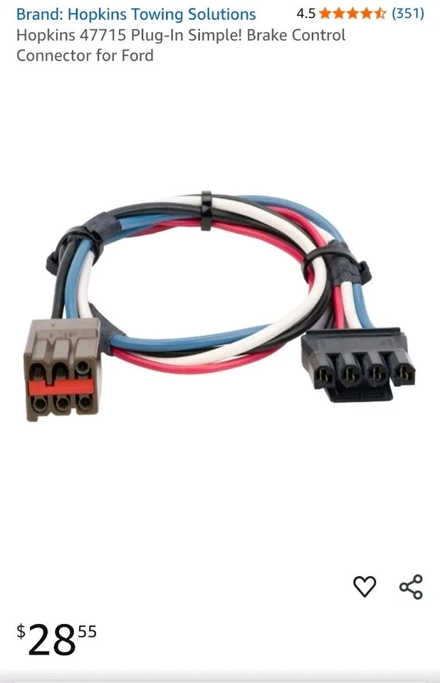 Hopkins Brake Control Connector 47715 Ford Mercury Lincoln Auto Part - Image 4 of 4