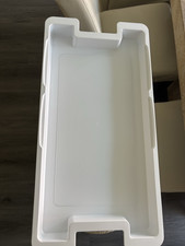Fridge/Freezer Ice Cube Tray Bin Insert White Plastic Tray Storage Insert