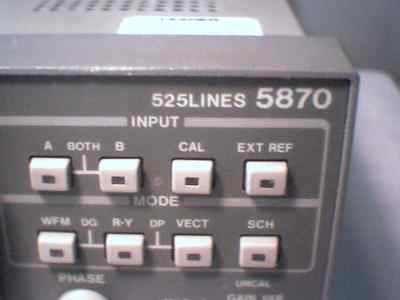 Leader 5870 Vector/Waveform Monitor 525LINES 525 Lines Scope Lab