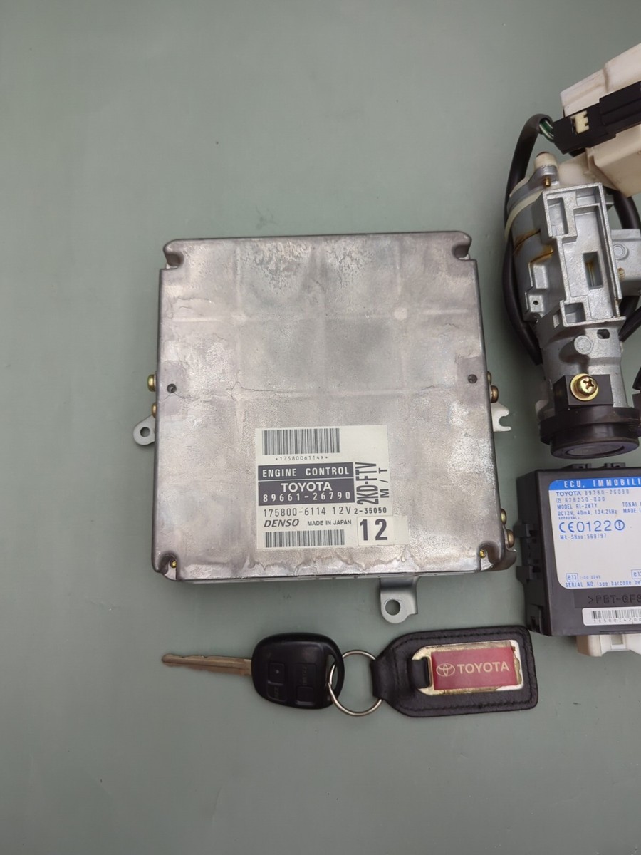 Toyota Hiace D4D Ecu 89661-26790 Ignition Lock Immobilizer Key | eBay