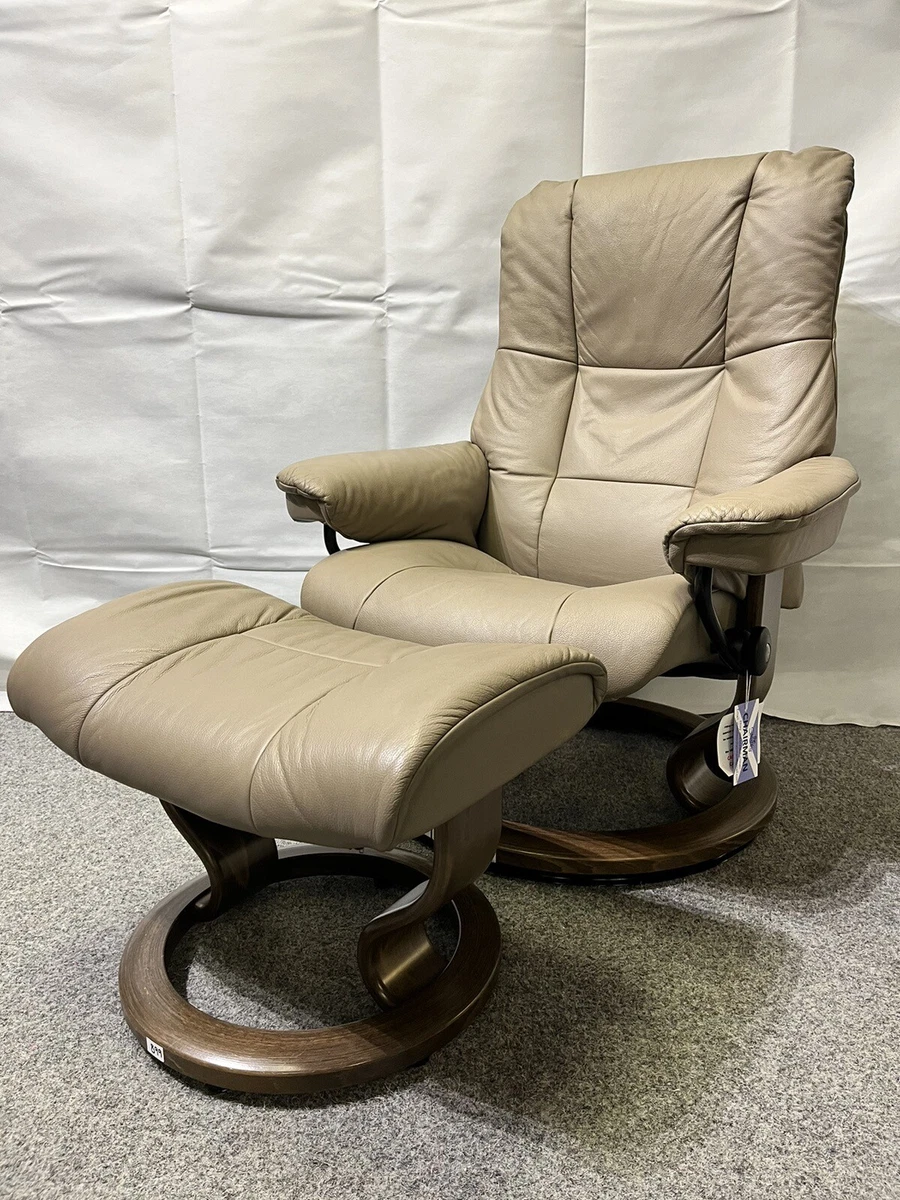 Ekornes Stressless Mayfair Leather Recliner stool Size Medium 899