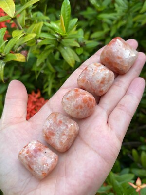 Grade A++ Sunstone Tumbled Stone, 1-1.25'' Tumbled Sunstone, Pick How Many
