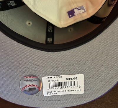 New Era Houston Astros Purple 45th Anniversary 59Fifty Fitted Hat