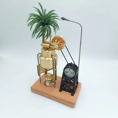 Mini Vintage Live Steam Engine Model With Brass Boiler Generator Motor Gift Toy - 第 14/18 張圖片