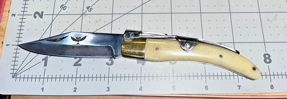 NEW 7 inch NAVAJA RAMPURI RATCHET POCKET KNIFE, choice BONE or BULL HORN - Image 4 of 4