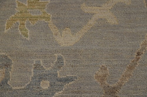 Vegetable Dye Traditional Oushak Turkish Rug Living Room Handmade Carpet 10'x14' - 第 10/20 張圖片