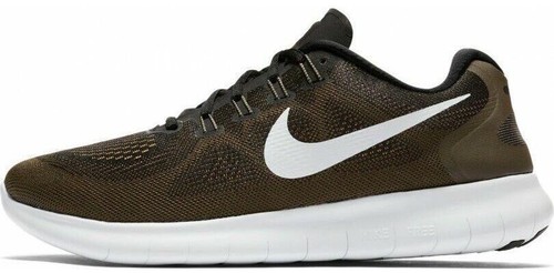 Nike Free RN 2017 Black Off White Cargo Khaki Men Sz 10us  display picture 2