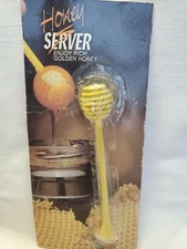 Vintage Honey & Syrup Server Yellow Plastic Beehive Style - New Old Stock