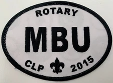 Boy Scout Patch Rotary Merit Badge University CLP MBU Boy Scout Patch 2015