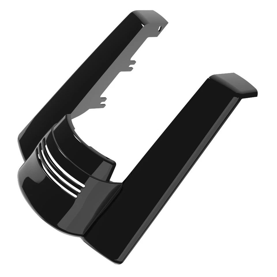 Vivid Black Dual Uncut Stretched Rear Fender Extension For 2009+ Harley Touring - Image 3 of 4