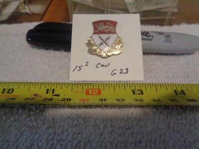 15th Cavalry G23 Unit Crest, DI, DUI (DRAW#W7)