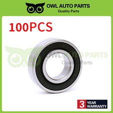 100 Pieces 6205 2RS Ball Bearing 25x52x15mm Rubber Sealed Deep Groove Bearings