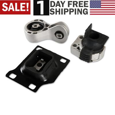 3 Engine Motor & Trans Mounts For 08-11 Ford Focus 2.0L AT MT A5322 A2986 A5312