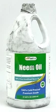 Neem Oil 68 oz Premium Cold Pressed Unrefined 100% Pure Natural Garden Use