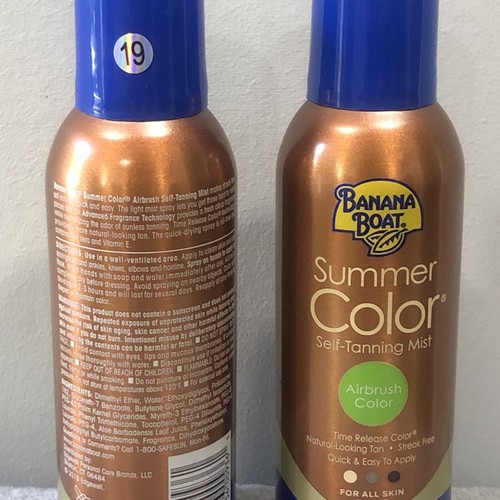 2 Banana Boat Summer Color Self-Tanning Mist 5oz Bottles All Skin Tones - Picture 10 of 11