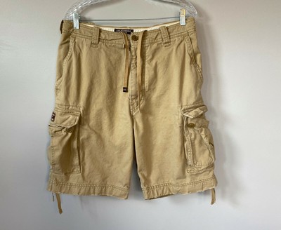 distressed khaki shorts