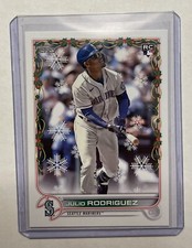 2022 Topps Holiday #HW44 Julio Rodriguez RC Base Rookie Card Seattle Mariners