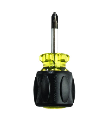 Jonard Tools SDSP-2 Stubby Screwdriver, #2 Phillips Tip with Comfort Grip,