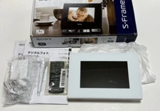 Top MINT SONY Digital Photo Frame 2GB 7 inch White S-FRAME DPF-D720 from Japan