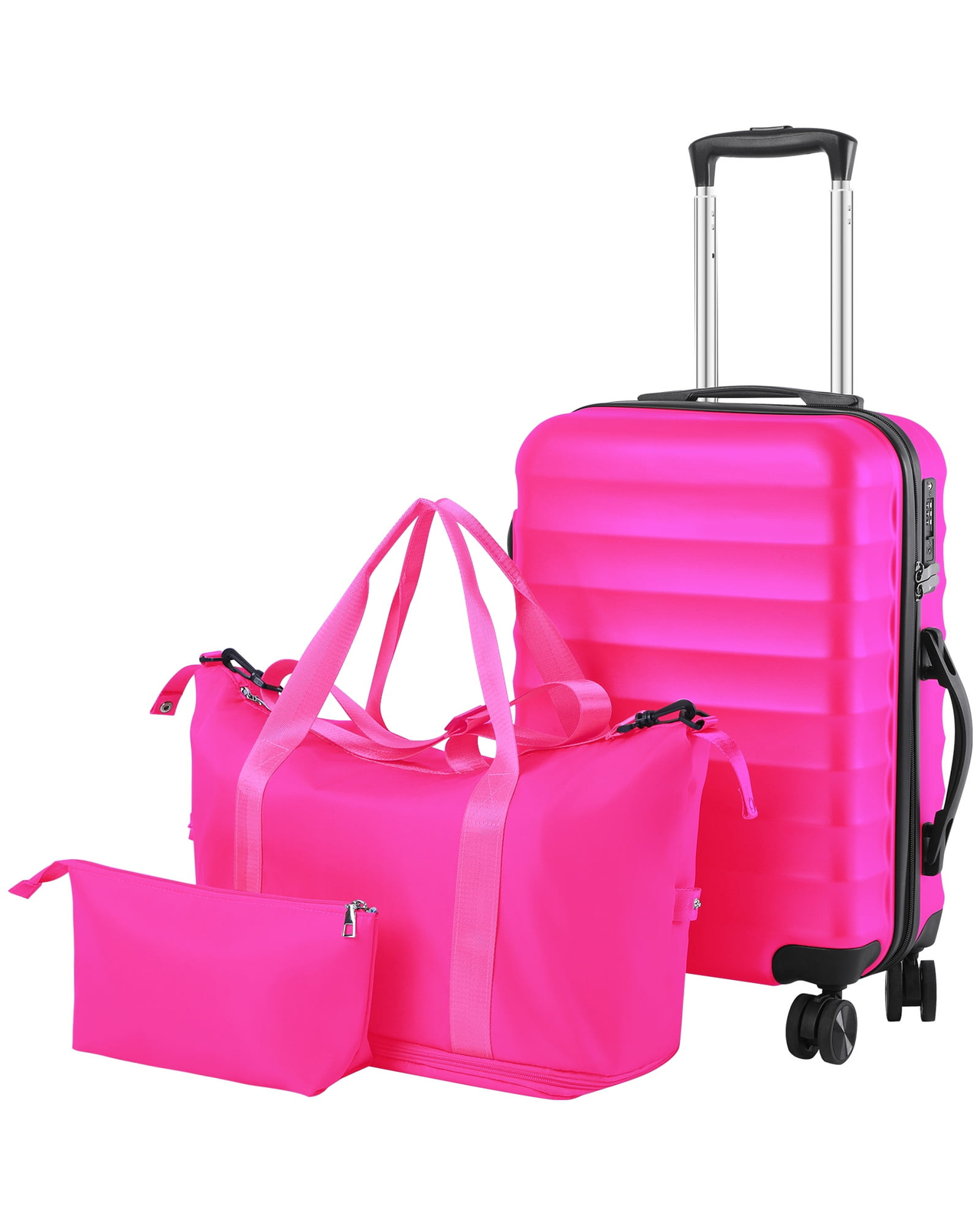 20in 3-Piece Hardside Spinner Luggage Set with TSA Lock Carry On-image