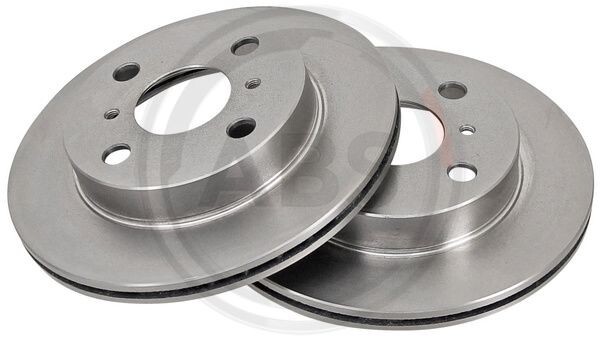 Front Brake Discs Set A.B.S. 16651 for Toyota Hiace Regius Starlet