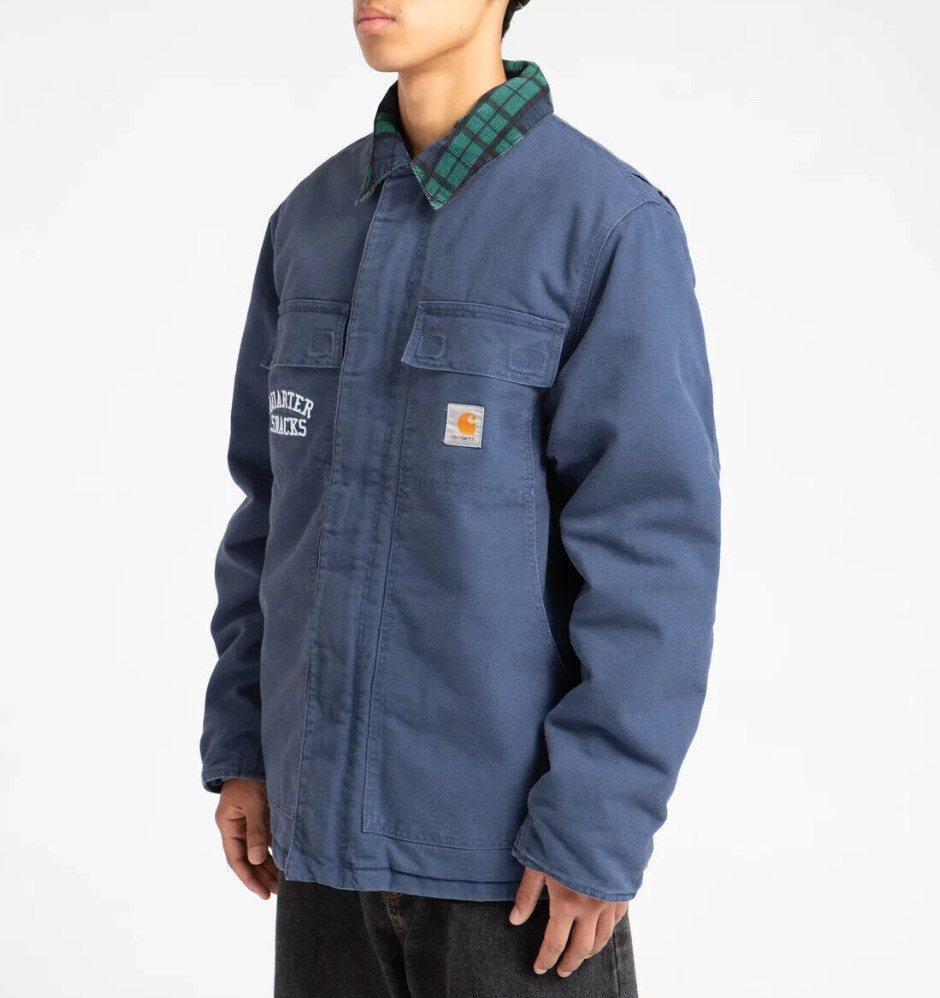 ALTRA Carhartt WIP X Quartersnacks OG Cappotto Artico I030277 BLU M
